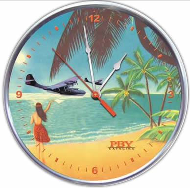 PBY Catalina Aviation Collectible Wall Clock